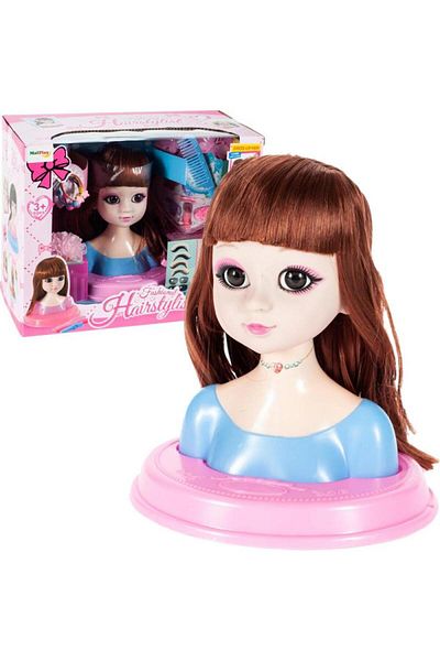 OEM Doll Hair and Makeup Set, STYLING ARTIST, Lipstick, Eyeshadow, Hair Accessories, Curling Iron,