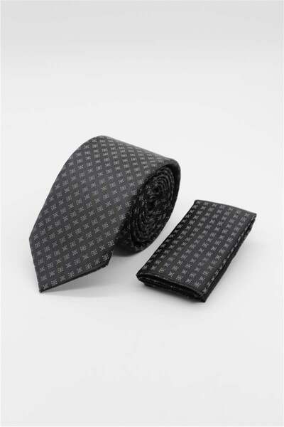 İmza Black Patterned 6 cm Tie