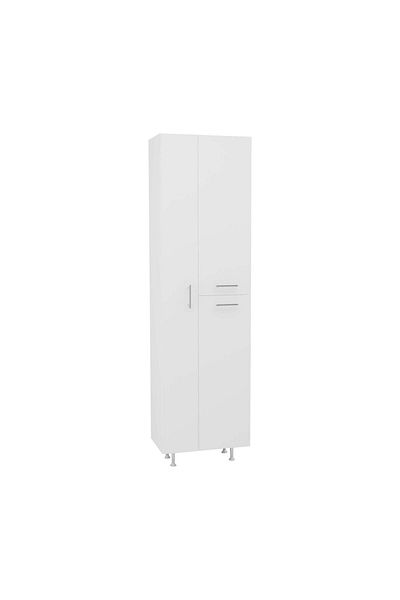 haaus.ro Dulap Baie Dax, 3 Usi, Alb, 50 x 32 x 180 cm