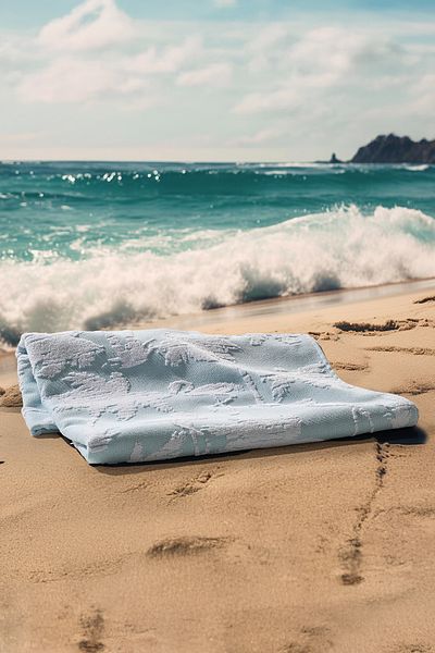 Doqu Home Πετσέτα παραλίας Flamingo Water Green