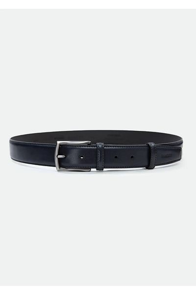 Ramsey Ζώνη από δέρμα μοσχαριού Navy Blue
