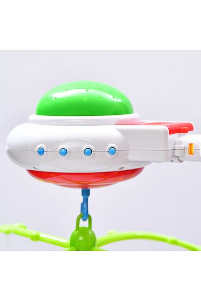 ideal STORE Musical Carousel with Warm Projections of Different Colors with Baby Crib Attachment, Crib Bell 917, multi