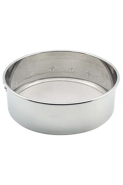 BASURRAH 6-piece silver stainless steel sieve set