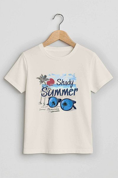 peki baby&kids Well Yaz Boy's Single Jersey Shady Summer Printed T-Shirt 19001