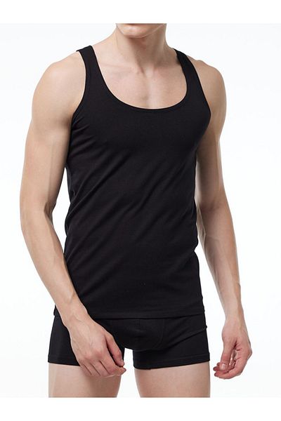 LİNOTTİ Li̇notti̇ Modal Fabric Unseen Skin Color Men's Tank Top 00010852