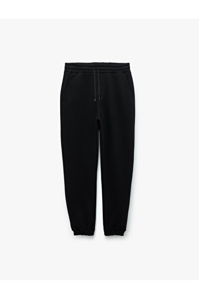 Koton Χειμερινό παντελόνι Jogger με λεπτομέρεια με επένδυση fleece τσέπες στη μέση