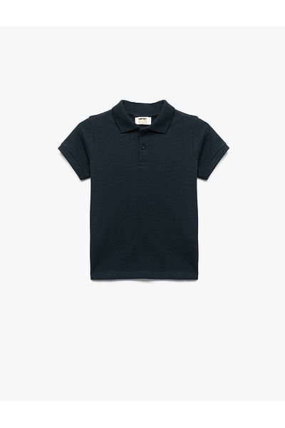 Koton Cotton Short Sleeve Basic Polo Collar T-Shirt