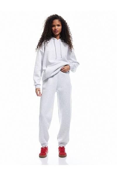 Koton Oversize Jogger Sweatpants with Raised Pockets and Elastic Waist