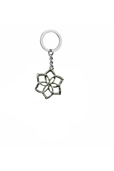 Herşey Nota Unisex Keychain with Flower Figure of Galadriel – Carry Elf Elegance with You at All Times