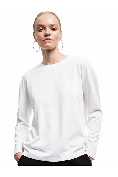 Koton Long Sleeve Crew Neck Striped T-Shirt