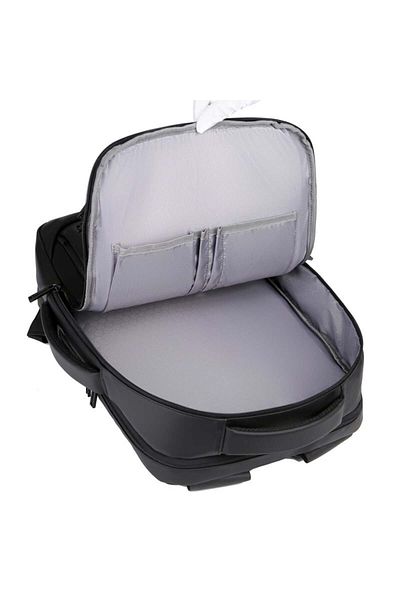 MBrands 1901 Backpack, USB port, 15.6 laptop pocket, water resistant Gray