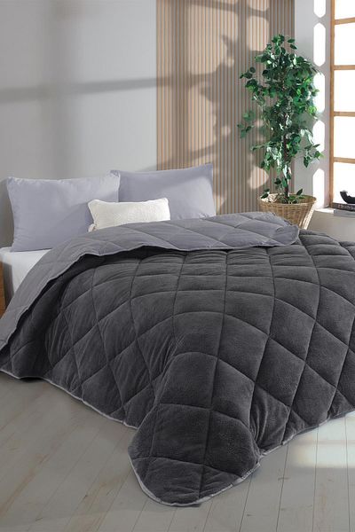 Zeynep Tekstil Single Luxury Wellsoft Quilt Double Sided Quilt 155 X 215