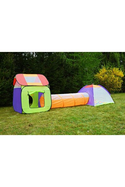 ideal STORE Σκηνή τούνελ 3 σε 1, πολύχρωμη, αυτοεπεκτεινόμενη, 2,5 κιλά