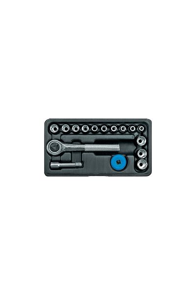 ideal STORE Ideal STORE Professional 16-piece tubular tool kit, includes ratchet, extension, tubular tools