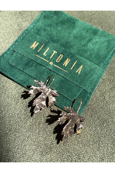 Miltonia Leaf Earrings