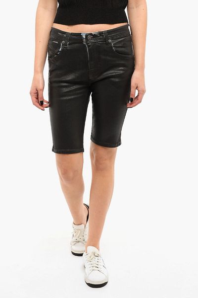 Diesel Pantaloni scurți din denim De-Ginny cu croială skinny