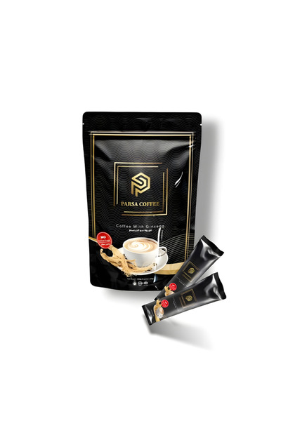 parsa coffee قهوة الجنسنج بدون سكر سريعة التحضير5 اظرف * 20جرام