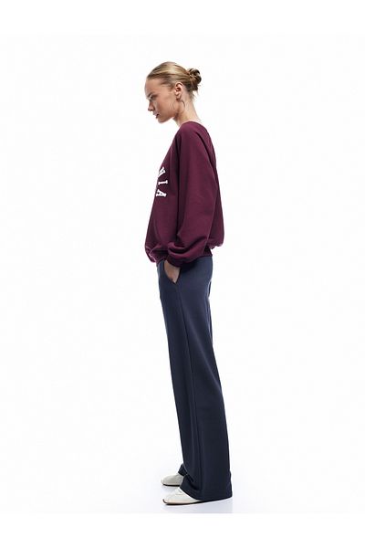 Koton Comfortable Fit Pocketed Spanish Leg Sweatpants with Elastic Waist
