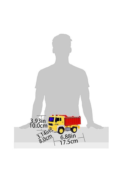 ideal STORE DDEshop Interactive Fantastic Tipping Truck, 3x AG13 Batteries Included, 24 x 11.5 x 11.5 cm, Multi