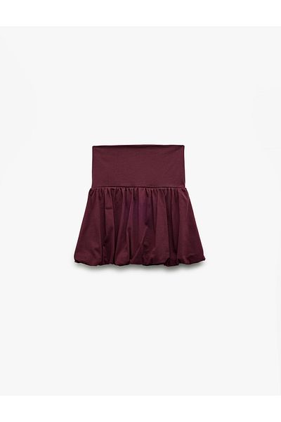 Koton Fusta mini pantaloni scurți sport din bumbac cu talie înaltă