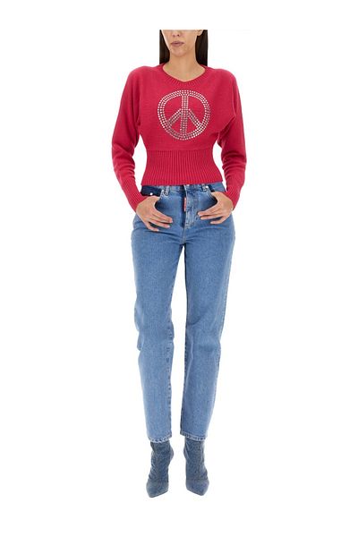 Moschino Jeans Peace Symbol Jersey