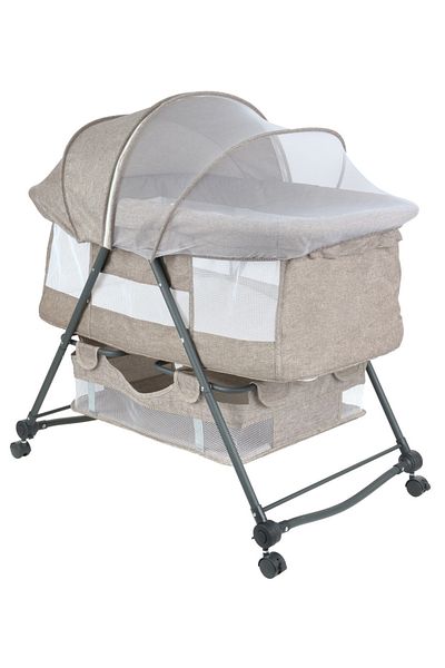 ideal STORE BABY ELIO idealSTORE foldable travel cot, Durable frame + Breathable cotton fabric, Sa