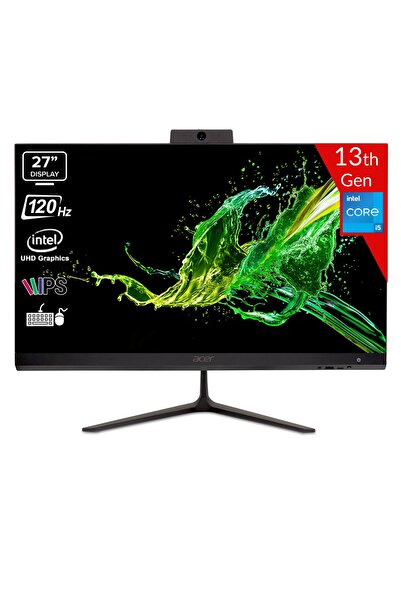 C27-2E13U5UNL i5-1334U 8GB 512GB Linux 27 FHD IPS 120Hz DQ.BNHEM.001 Siyah AIO Bilgisayar