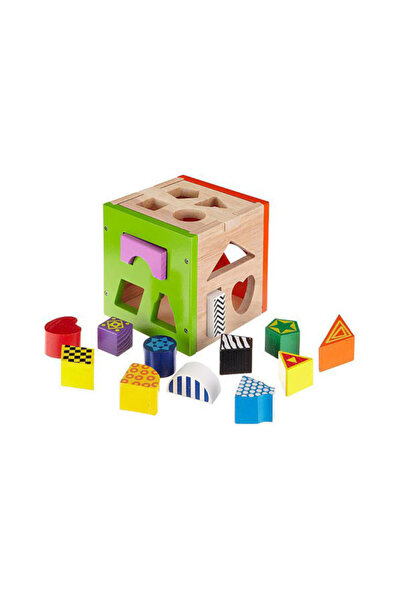Eichhorn Cub din lemn potrivire forme colorate, 15 piese, Eichhorn