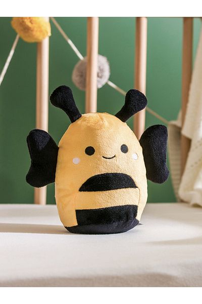 LC Waikiki Summer Collection Bee Figured Filled Plush Baby Throw Pillow 20 cm City