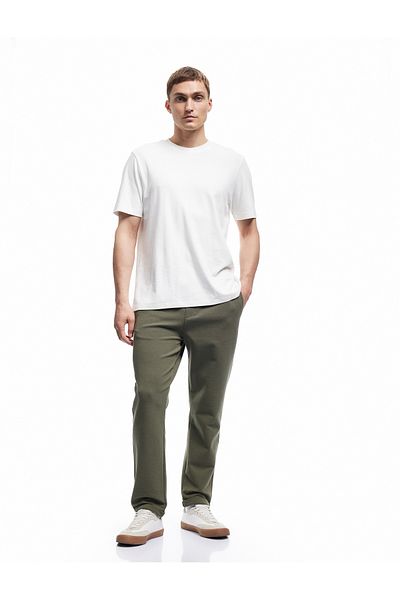 Koton Pocket Detailed Folded Leg Waist Lace up Trousers