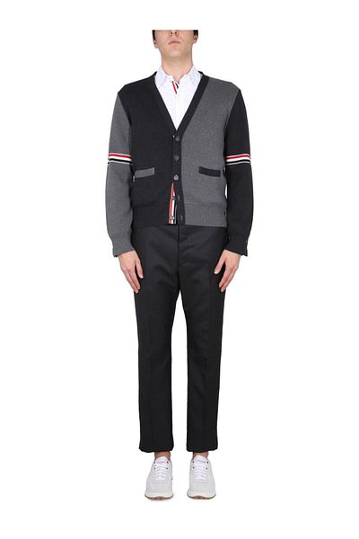 THOM BROWNE V-Neck Cardigan