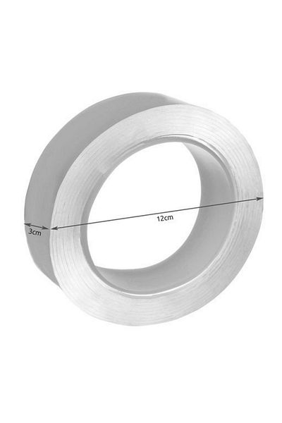 ideal STORE idealSTORE Double Sided Adhesive Tape, Professional, Reusable, 3m Length, Ultra Strong,