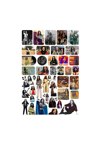 Ororabutik 47 Pieces Barış Manço Sticker Set - Sticker Set Sketchbook