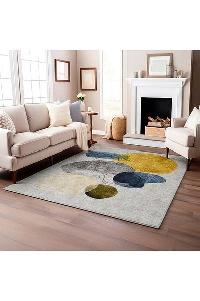 Exporgin Abstract Rug 3D Digital Printing Non-slip Flooring Carpet