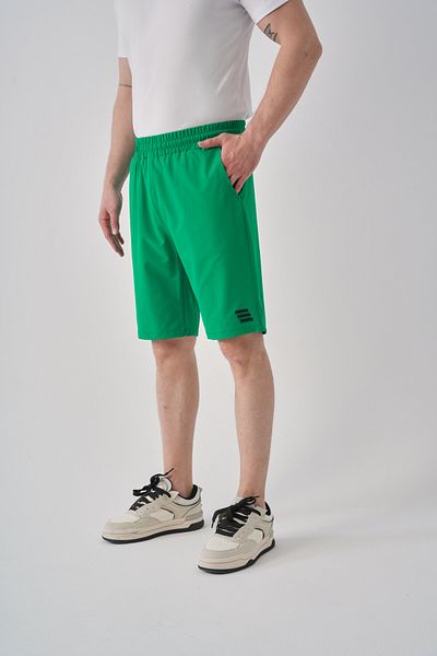 Shooter Sportswear Ανδρικό καλοκαιρινό σορτς με πράσινη εκτύπωση με λεπτομέρεια άνετη εφαρμογή