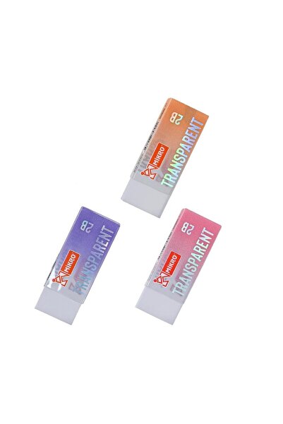 Mikro Büyük Boy Transparent Şeffaf Silgi 3 Adet Er-5701
