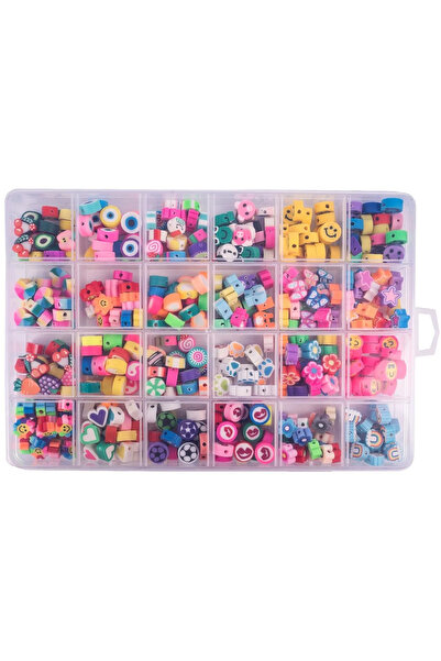 ideal STORE Set de Margele Jewelry Series idealSTORE, Include 480 de Elemente colorate in diferite forme, Sfoara