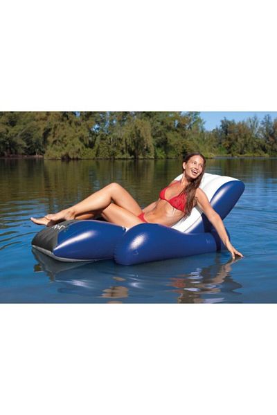 ideal STORE idealStore Inflatable Lounger For Water, Special Design, Two Air Chambers, Side Handles, Two S