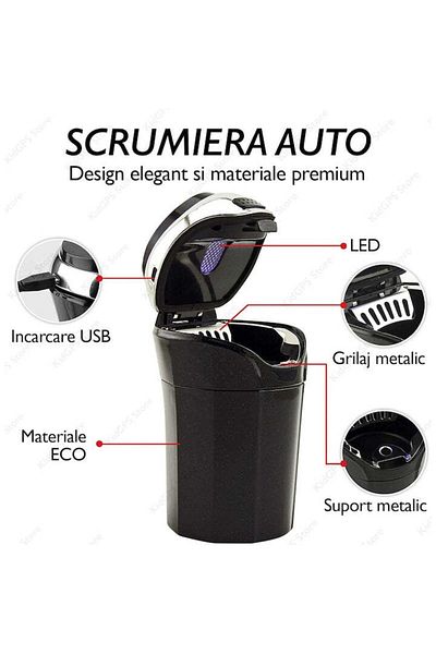 Techone Fresh Scent Car Ashtray - New Product
