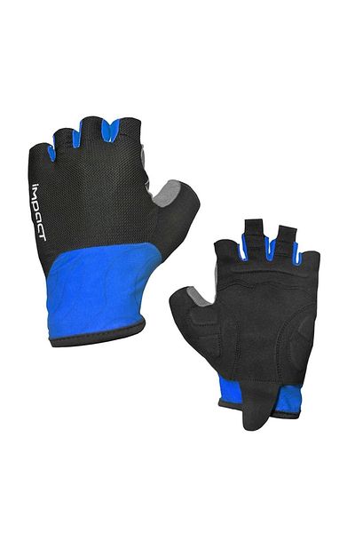 Impact Impact Velor Short Finger Gloves Gel Blue L Eld-217