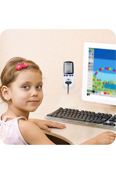 Tracer Tracer TRAPOM46523 Digital Display Energy Meter Socket, 0.01 ~ 16A, 200 ~ 240V, 7 mo