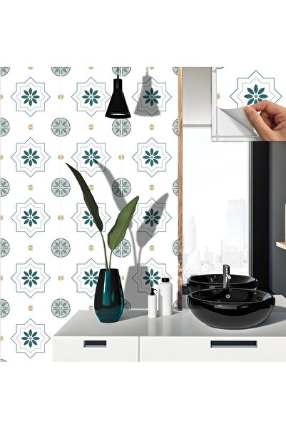 TİNK Kendinden Yapışkanlı Yer Zemin Kaplama Casablanca Desenli Pvc Karo 30x30 Cm (4 ADET) 0,36m2