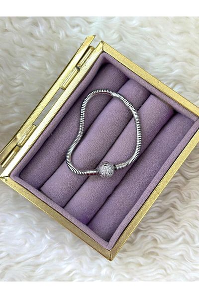 BY YASİN TOPÇU Glitter Crystal Ball Bracelet (17cm)