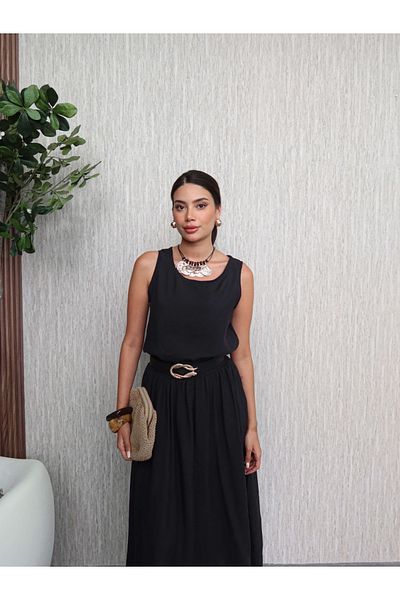 ESRAHELVACI Zero Sleeve Blouse Skirt Suit