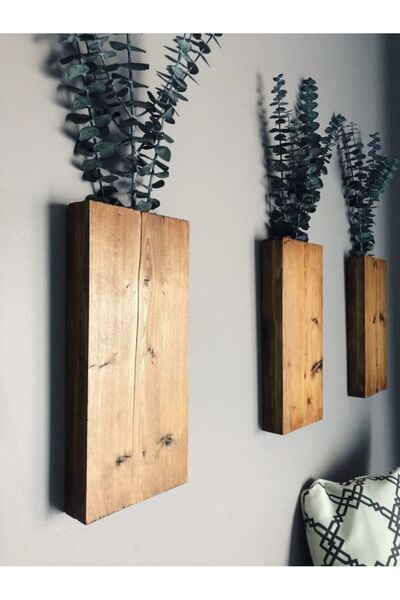 Woodymoda Dekoratif Duvar Saksısı