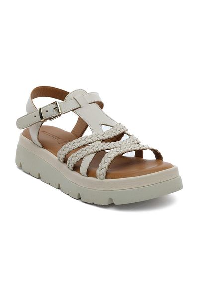 Greyder 59239 Дамски сандали от естествена кожа в цвят Off-White