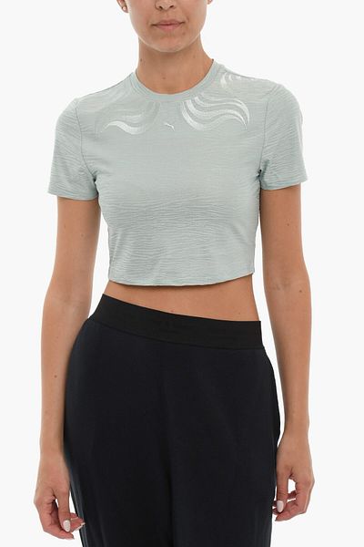 Puma Tricou scurt cu guler rotund și broderie Snow Tiger