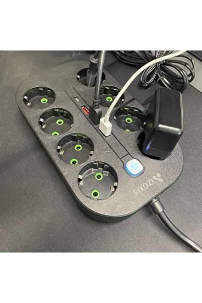 ideal STORE Καλώδιο επέκτασης idealSTORE με 8 υποδοχές, 3 θύρες USB και μία θύρα USB-C, μέγιστο φορτίο 10 A, μήκος καλωδίου