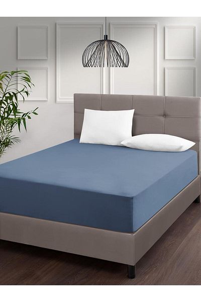 Karna Home Wide Elastic Combed Cotton Sheet Elina – Breathable, Flexible Structure