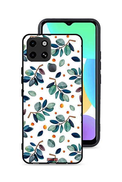 Tolwak غطاء حماية لهاتف إنفينيكس سمارت 6 بطبعة أوراق